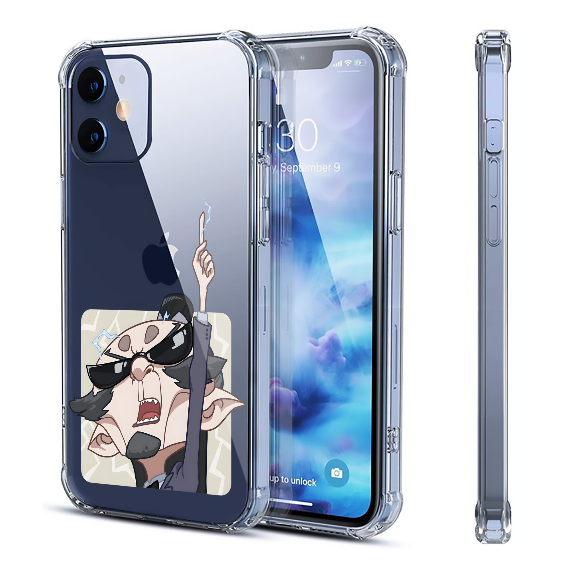 （画像用） Ne Zha 2 ナタ 魔童の大暴れ 【iPhone 12シリーズ対応】透明スマホケース（クリアソフトケース）